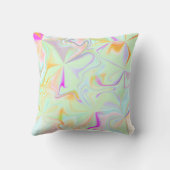 抽象芸術ホロフェイクグラカラフルーン クッション (裏面)