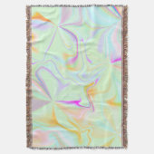 抽象芸術ホロフェイクグラカラフルーン スローブランケット (正面縦)