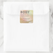 抽象芸術ホロフモダン金ゴールドスクリプト製品sq スクエアシール (バッグ)