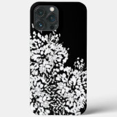 抽象芸術ホワイトフラワーケースメイトiPhoneケース Case-Mate iPhoneケース (裏面)