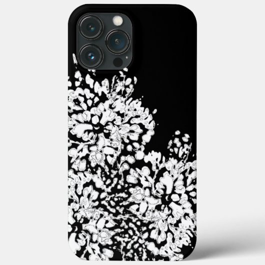 抽象芸術ホワイトフラワーケースメイトiPhoneケース Case-Mate iPhoneケース (裏面)