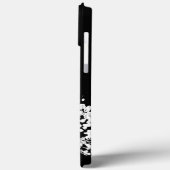 抽象芸術ホワイトフラワーケースメイトiPhoneケース Case-Mate iPhoneケース (裏面 / 左)