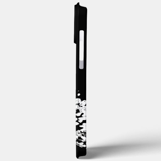 抽象芸術ホワイトフラワーケースメイトiPhoneケース Case-Mate iPhoneケース (裏面 / 左)