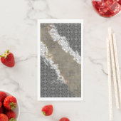 抽象芸術ホワイト、グレー、ブロンズ、金ゴールドヴィンテージパターン (インサイチュ)