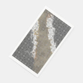 抽象芸術ホワイト、グレー、ブロンズ、金ゴールドヴィンテージパターン (コーナー)