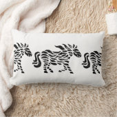 抽象芸術ホースウッドブロックプリント ランバークッション (ブランケット)