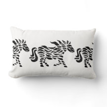 抽象芸術ホースウッドブロックプリント