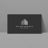 抽象芸術ホームロゴグレー/ダークグレー 名刺