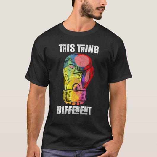 抽象芸術ボクシング手袋 Tシャツ (正面)