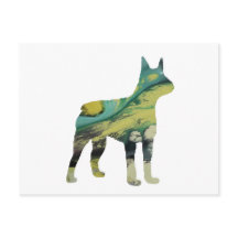 抽象芸術ボストンテリアシルエット