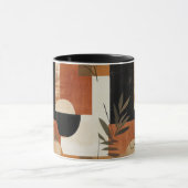 抽象芸術ボタニカルマカスタムグ – 自然モダン マグカップ (中央)