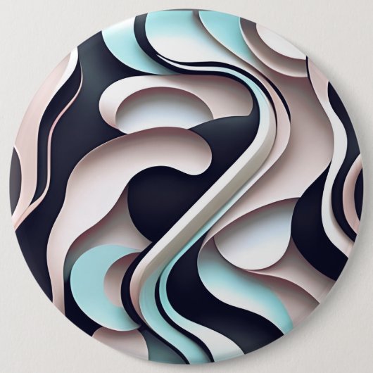 抽象芸術ボタン 缶バッジ (正面)