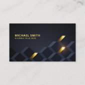 抽象芸術ボックス | 金ゴールド装飾 名刺 (正面)