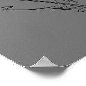 抽象芸術ボトルドロー羽根インク ポスター (角)