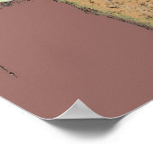 抽象芸術ボトル静止時 ポスター (角)