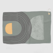 抽象芸術ボヘミアン図形パターン ゴルフタオル (横)