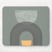 抽象芸術ボヘミアン図形パターン マウスパッド (正面)