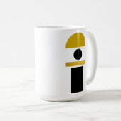 抽象芸術ボホの形状モダン コーヒーマグカップ (正面右)