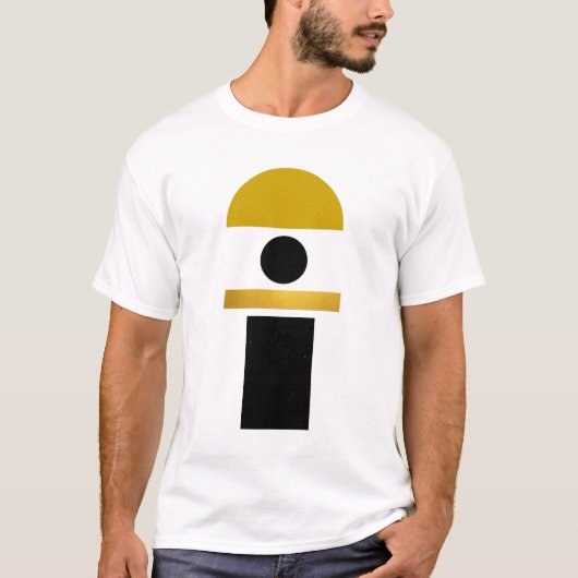 抽象芸術ボホの形状モダン Tシャツ (正面)