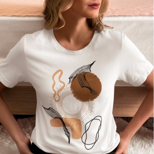 抽象芸術ボホウィメンズイラストレーションボヘミアンボホ Tシャツ