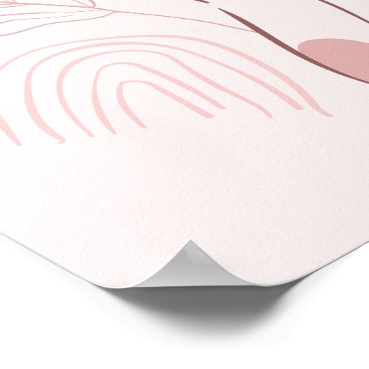 抽象芸術ボホウーマンイラストレーション ポスター (角)