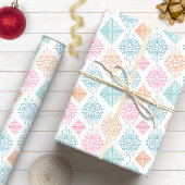 抽象芸術ボホオーナメント部族模様 ラッピングペーパー