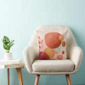 抽象芸術ボホサークル/温かいテラコッタ クッション (椅子)