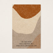 抽象芸術ボホテラコッタサンドジュエリーイヤリング (裏面)