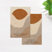 抽象芸術ボホテラコッタサンドジュエリーイヤリング (デスク)