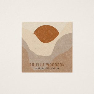 抽象芸術ボホテラコッタサンドジュエリーイヤリング