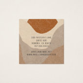 抽象芸術ボホテラコッタサンドジュエリーイヤリング (裏面)