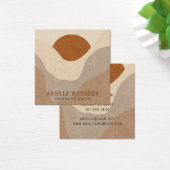 抽象芸術ボホテラコッタサンドジュエリーイヤリング (デスク)