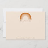 抽象芸術ボホデザートレインボーテラコッタカスタムホテル サンキューカード (正面)