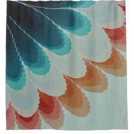 抽象芸術ボホファン シャワーカーテン
