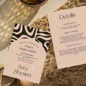 抽象芸術ボホベイビーシャワー招待状 招待状