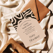 抽象芸術ボホベイビーシャワー招待状 招待状