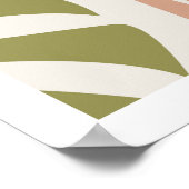 抽象芸術ボホメス顔プリント ポスター (角)