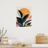 抽象芸術ボホモダンクリップアート印刷可能バンドル –  ポスター (キッチン)