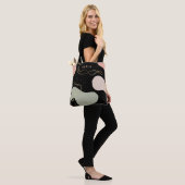 抽象芸術ボホ幾何オーガニック図形パターン トートバッグ (モデル)