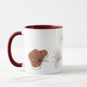 抽象芸術ボホ形花植物名 マグカップ (左)