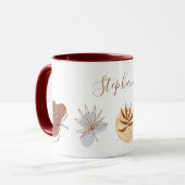 抽象芸術ボホ形花植物名 マグカップ (正面左)