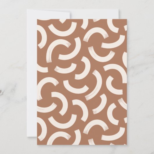 抽象芸術ボホ男女兼用赤ちゃんシャワー 招待状 (裏面)