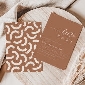 抽象芸術ボホ男女兼用赤ちゃんシャワー 招待状