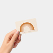 抽象芸術ボホ70sレインボーテラコッパーソナライズされたタ  バッジ (手持ち)