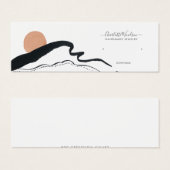 抽象芸術ボージュエリーイヤリング表示カード (正面&裏面)