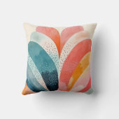 抽象芸術ボーホパタカラフルーン クッション (裏面)