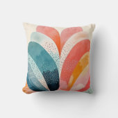 抽象芸術ボーホパタカラフルーン クッション (正面)