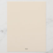 抽象芸術ボーホーフローラ生シエナとサーモン レターヘッド (裏面)