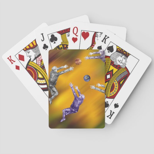 抽象芸術ボール戦トランプ トランプ (裏面)