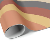 抽象芸術ボーレトロの波線 ラッピングペーパー (ロールコーナー)